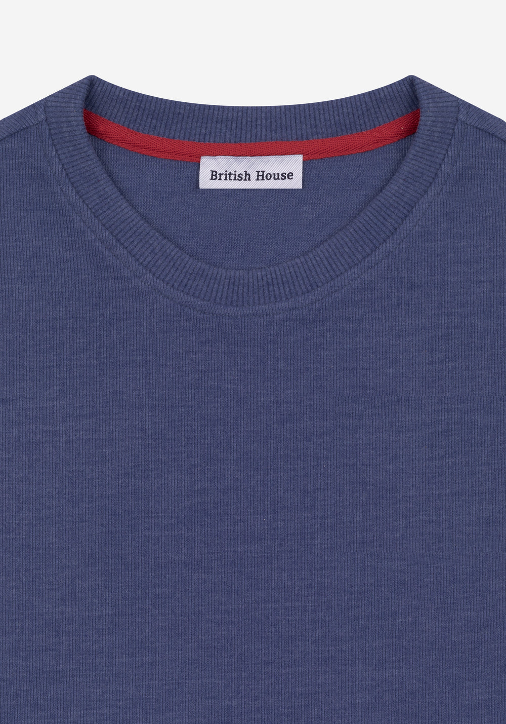 Slate Blue Cotton Sweatshirt