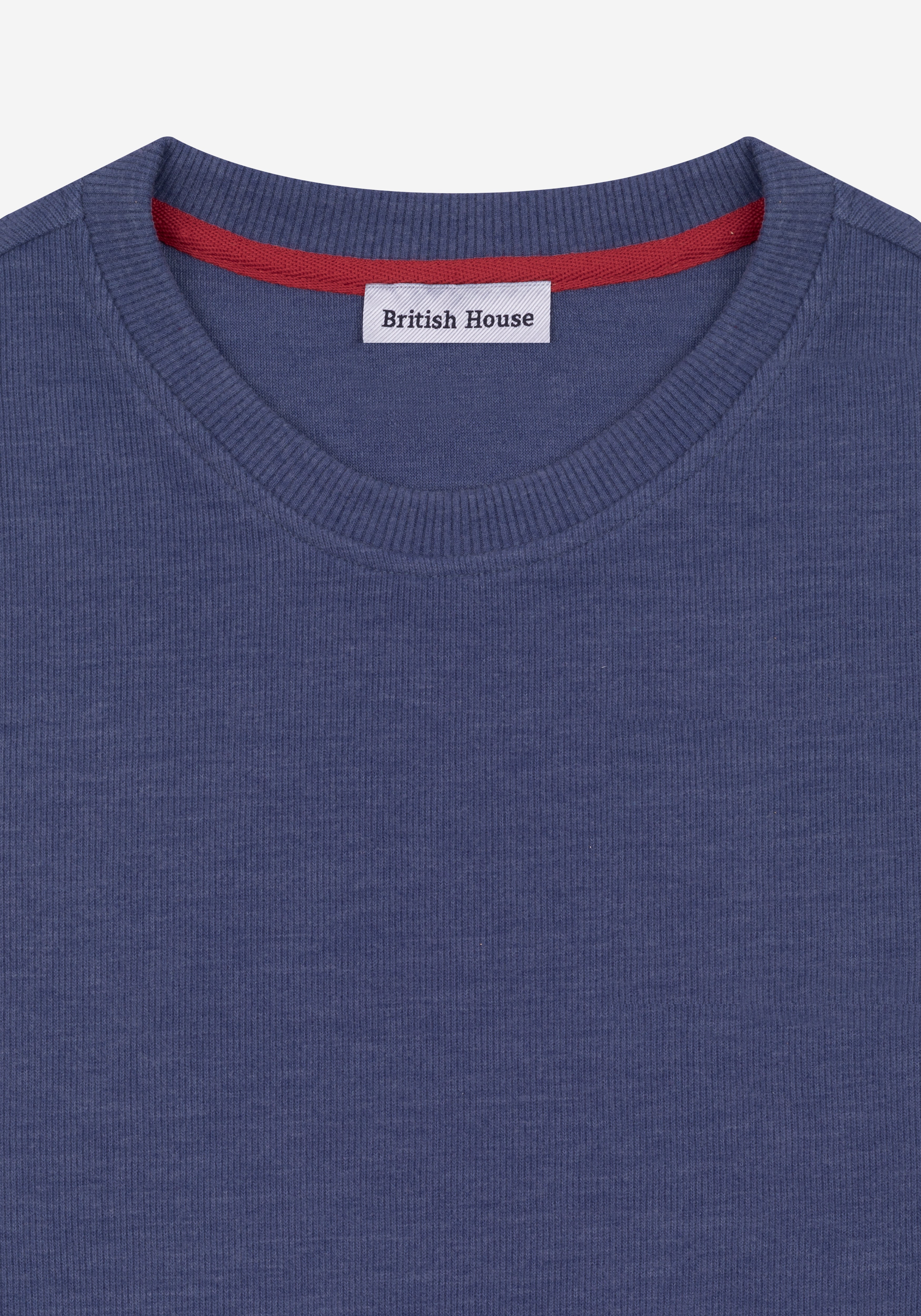 Slate Blue Cotton Sweatshirt