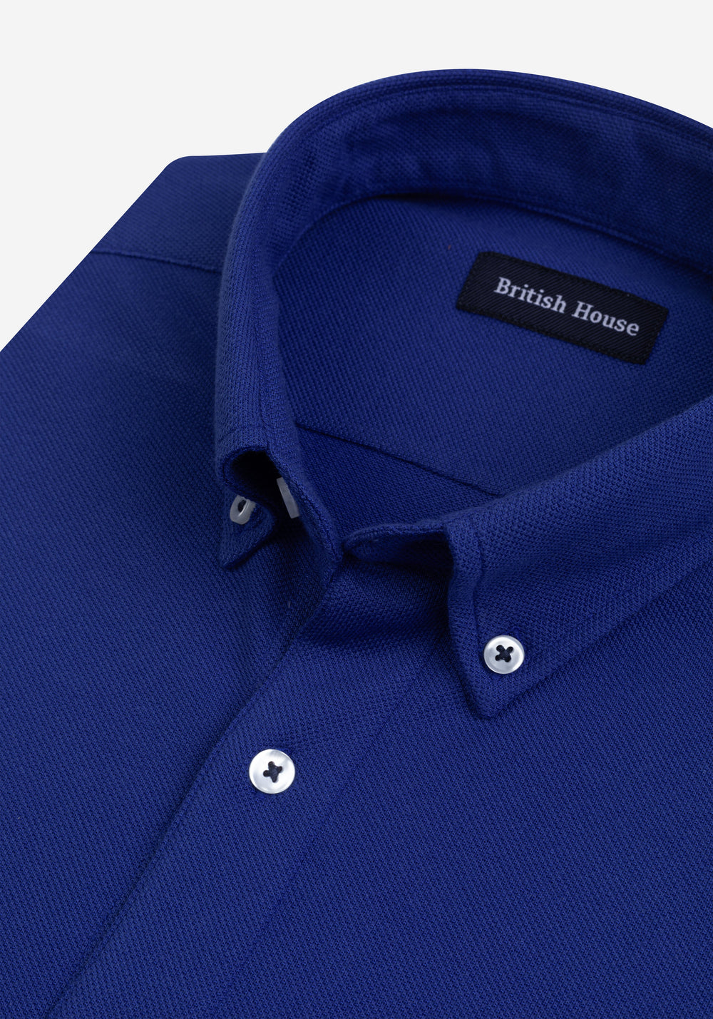 Royal Blue Piqué Shirt