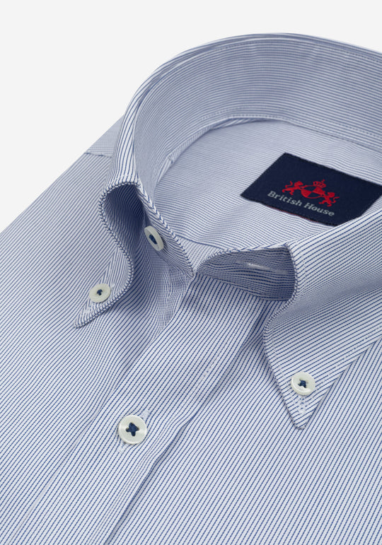 Dawn Blue Stripe Signature Twill Shirt
