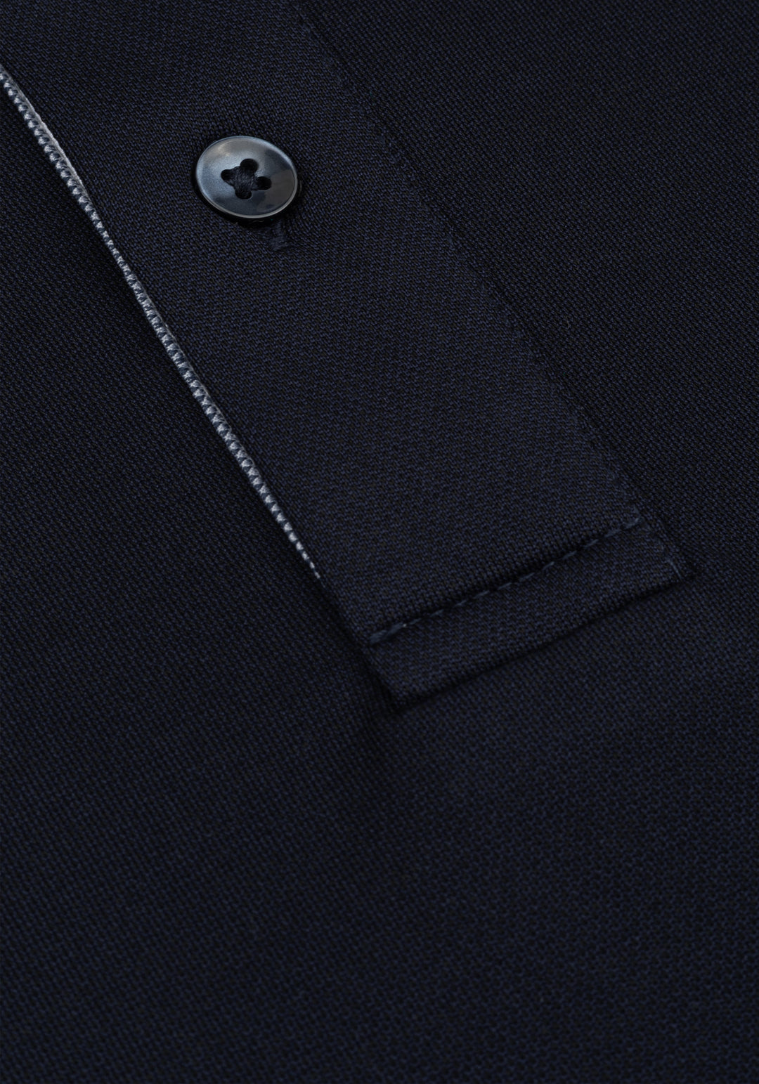 Midnight Navy Cotton Polo Shirt