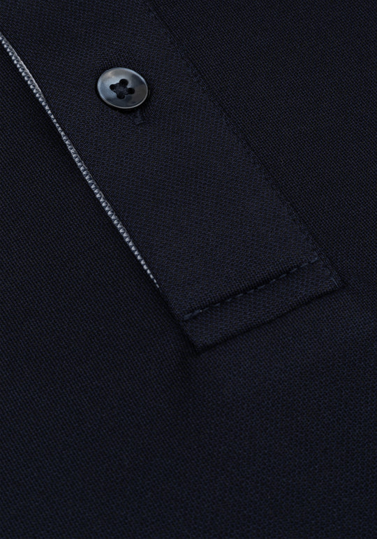 Midnight Navy Cotton Polo Shirt
