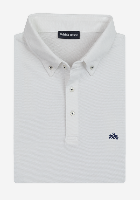 Dune White Cotton Polo Shirt