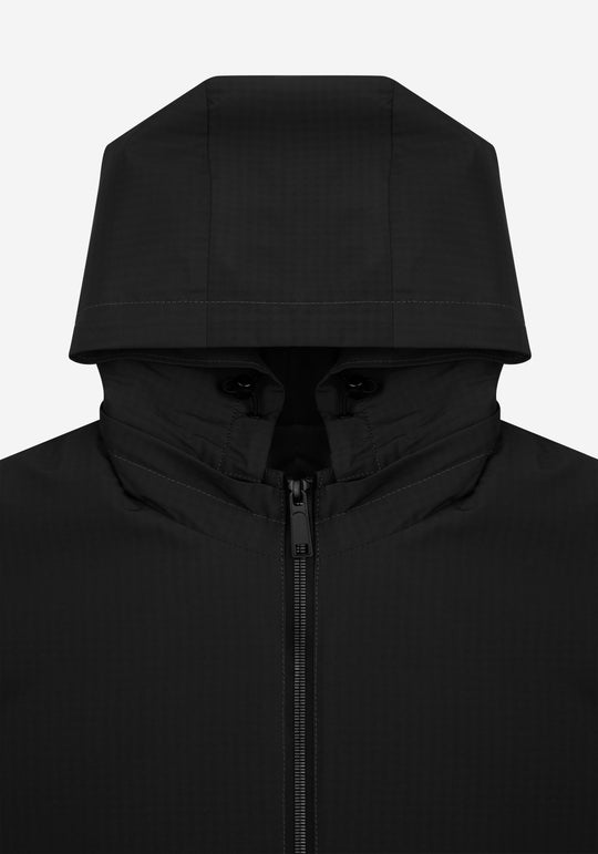 Eclipse Black Pocketable Windbreaker Jacket