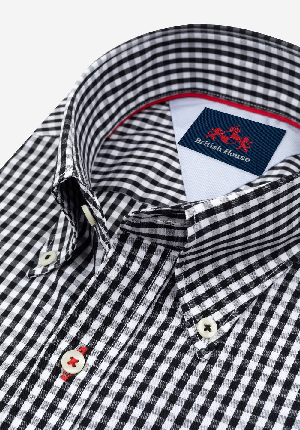 Soho Black Checked Poplin Shirt