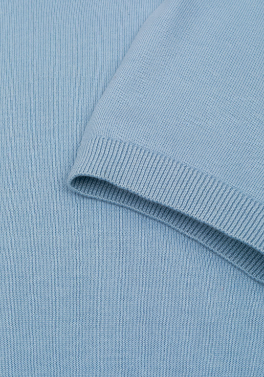 Seabreeze Blue Knitted T-Shirt