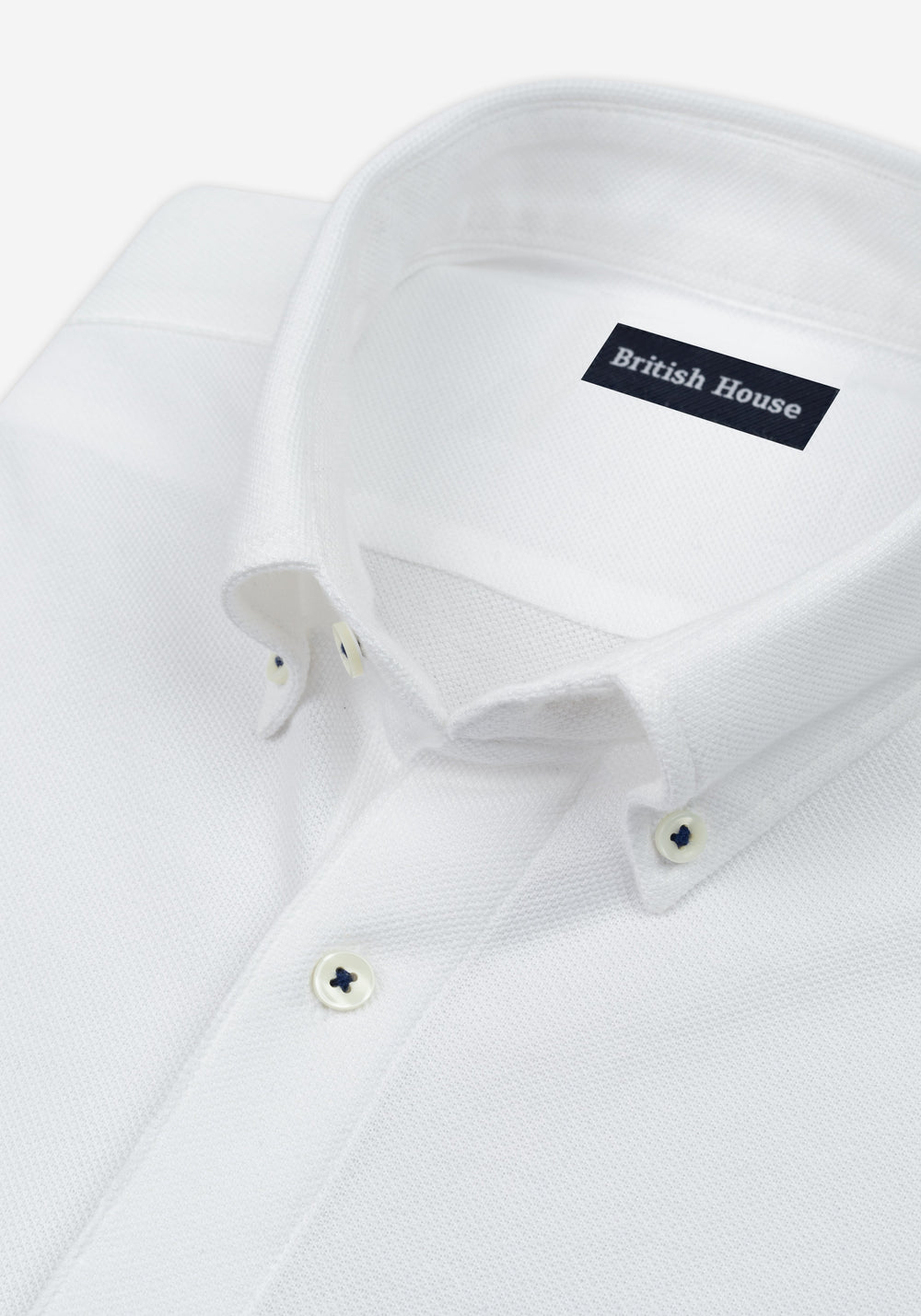 Mist White Piqué Shirt