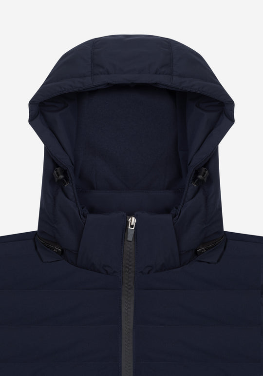 Deep Navy Puffer Down Jacket