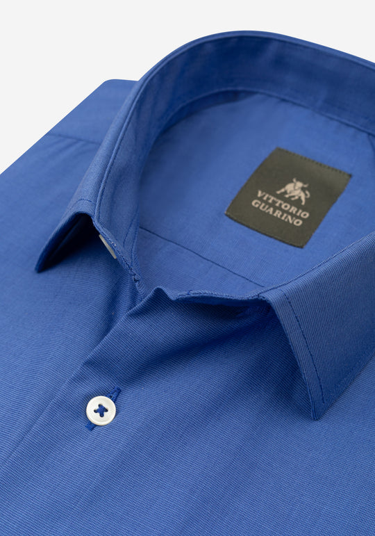 Pure Blue Poplin Shirt