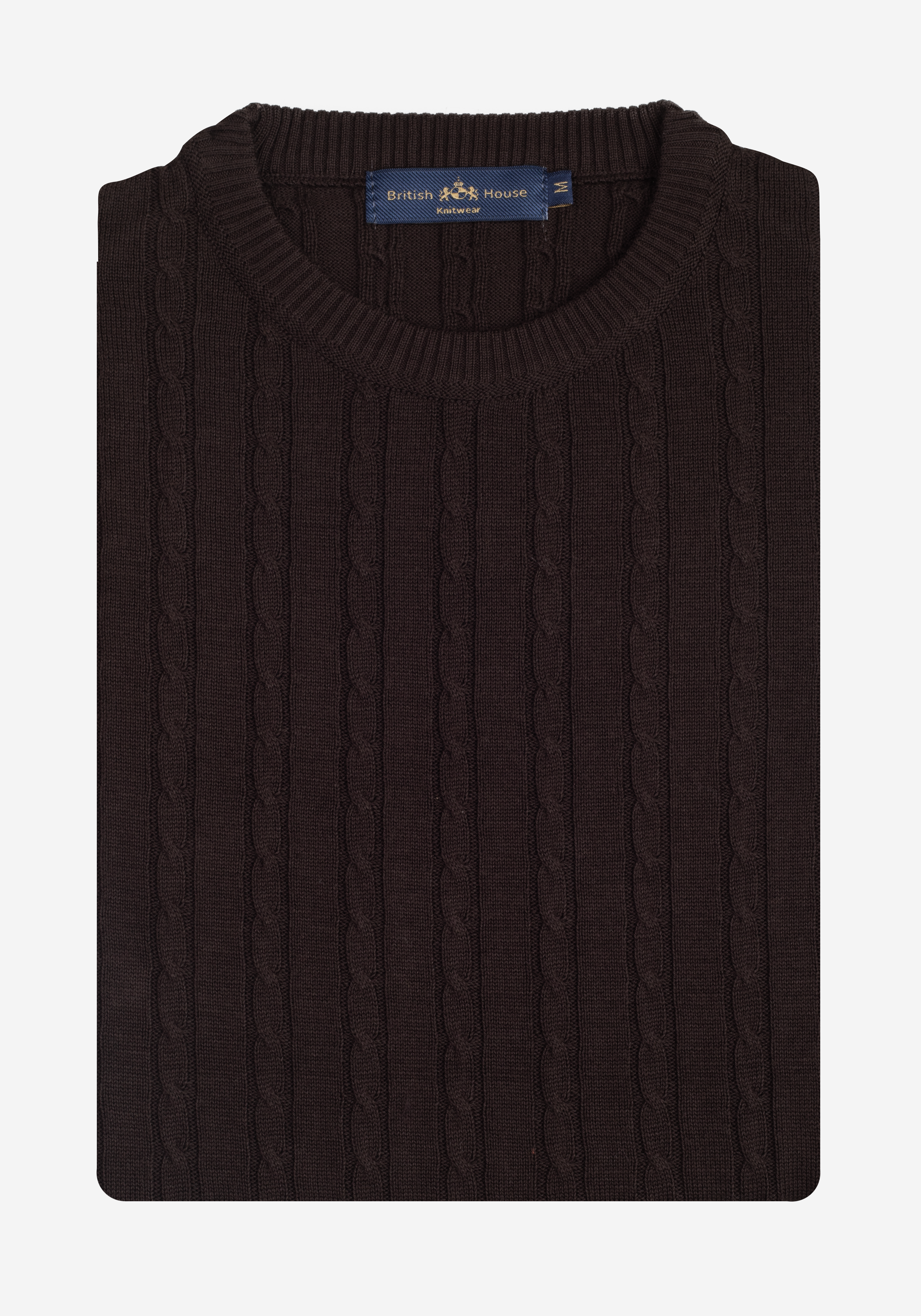 Sienna Brown Braided Pullover