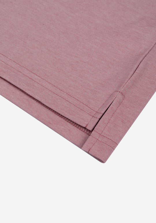 Muted Rose Cotton Polo Shirt