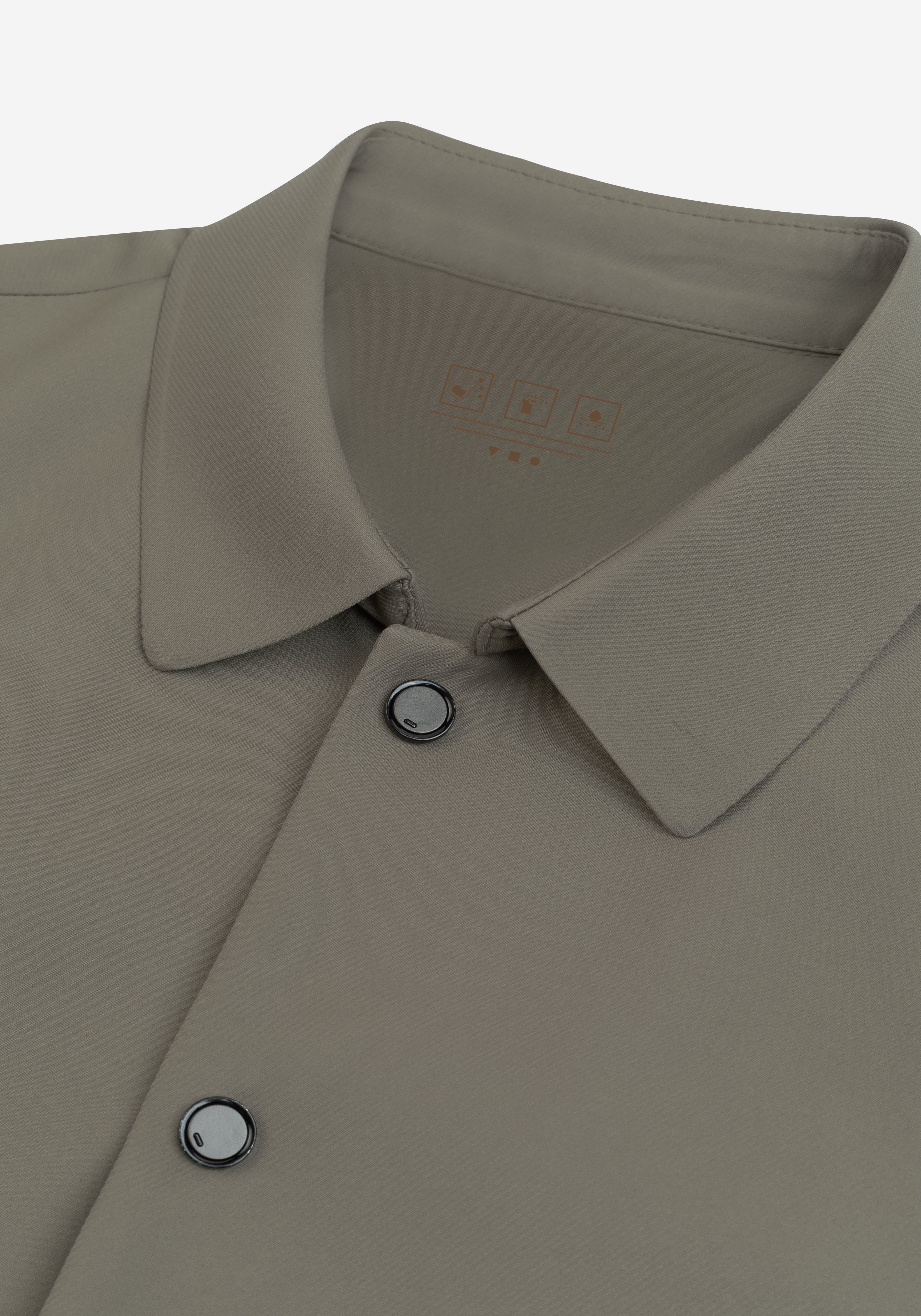 Muted Beige Block-Tech Jacket