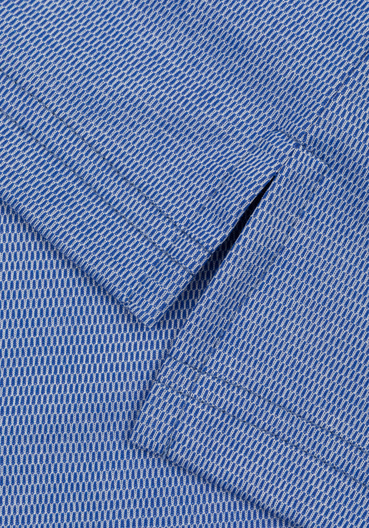 Coastal Blue Cotton Polo Shirt