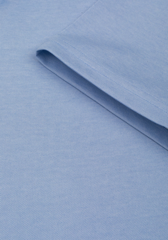 Baby Blue Cotton Polo Shirt