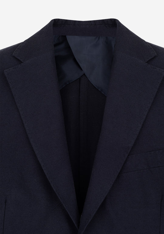 Midnight Navy Linen Blend Blazer