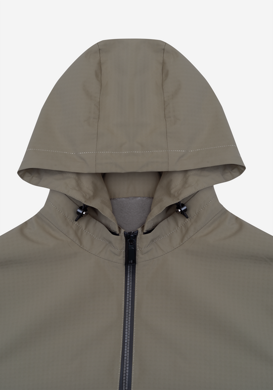 Dune Beige Pocketable Windbreaker Jacket