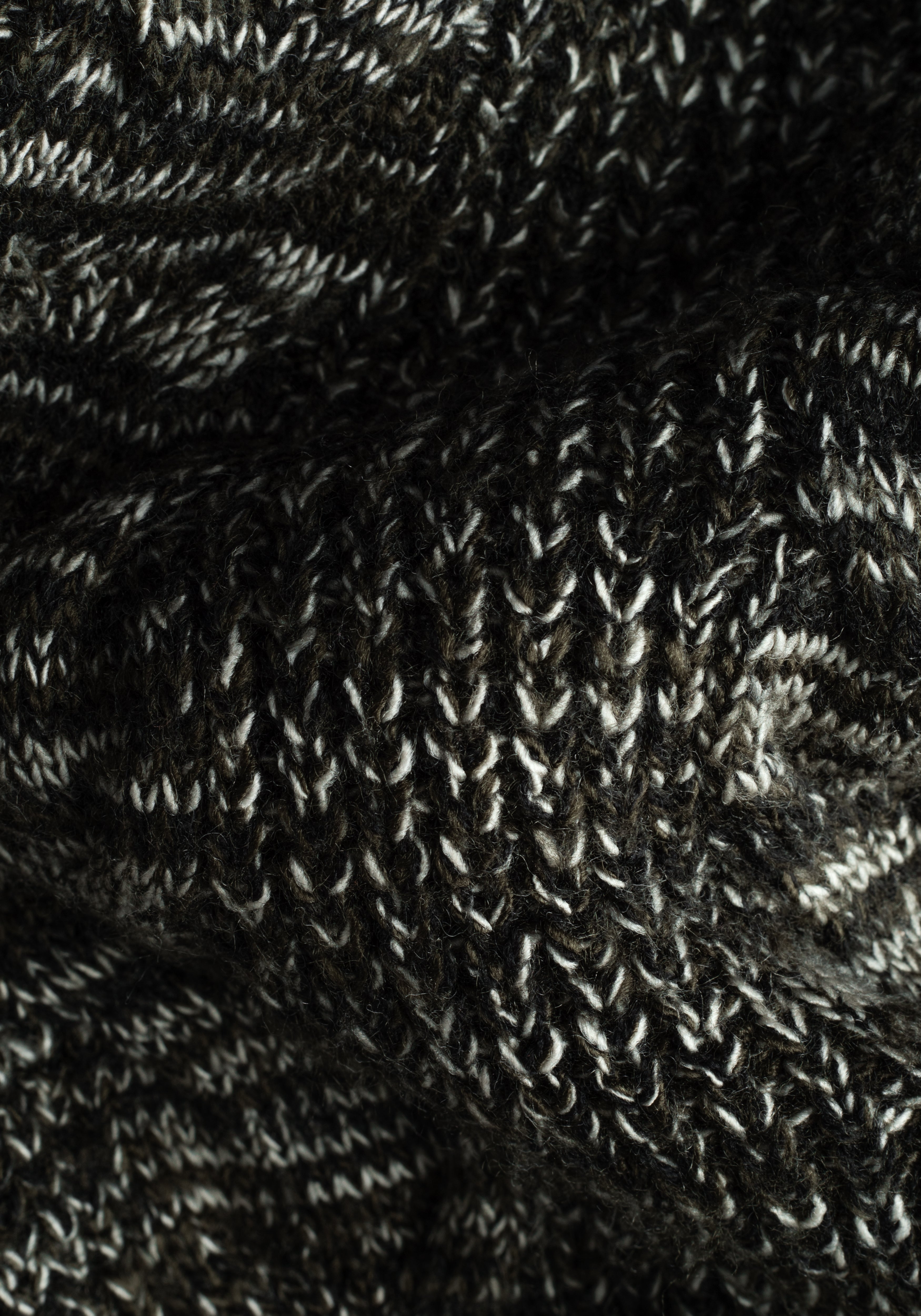 Verdant Olive Braided Zipped Pullover