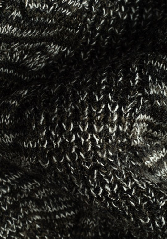 Verdant Olive Braided Zipped Pullover
