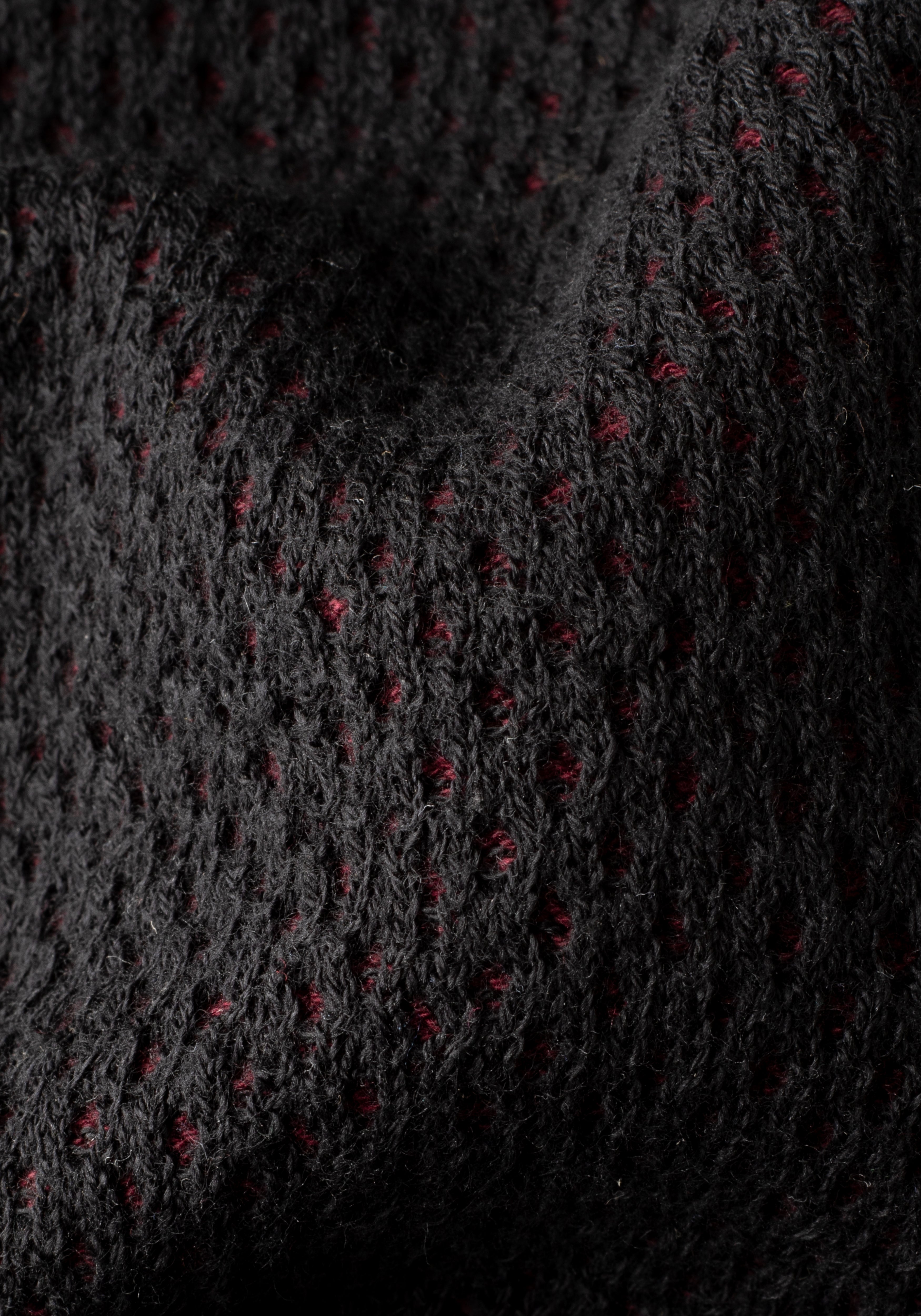 Crow Black Zipped Pullover