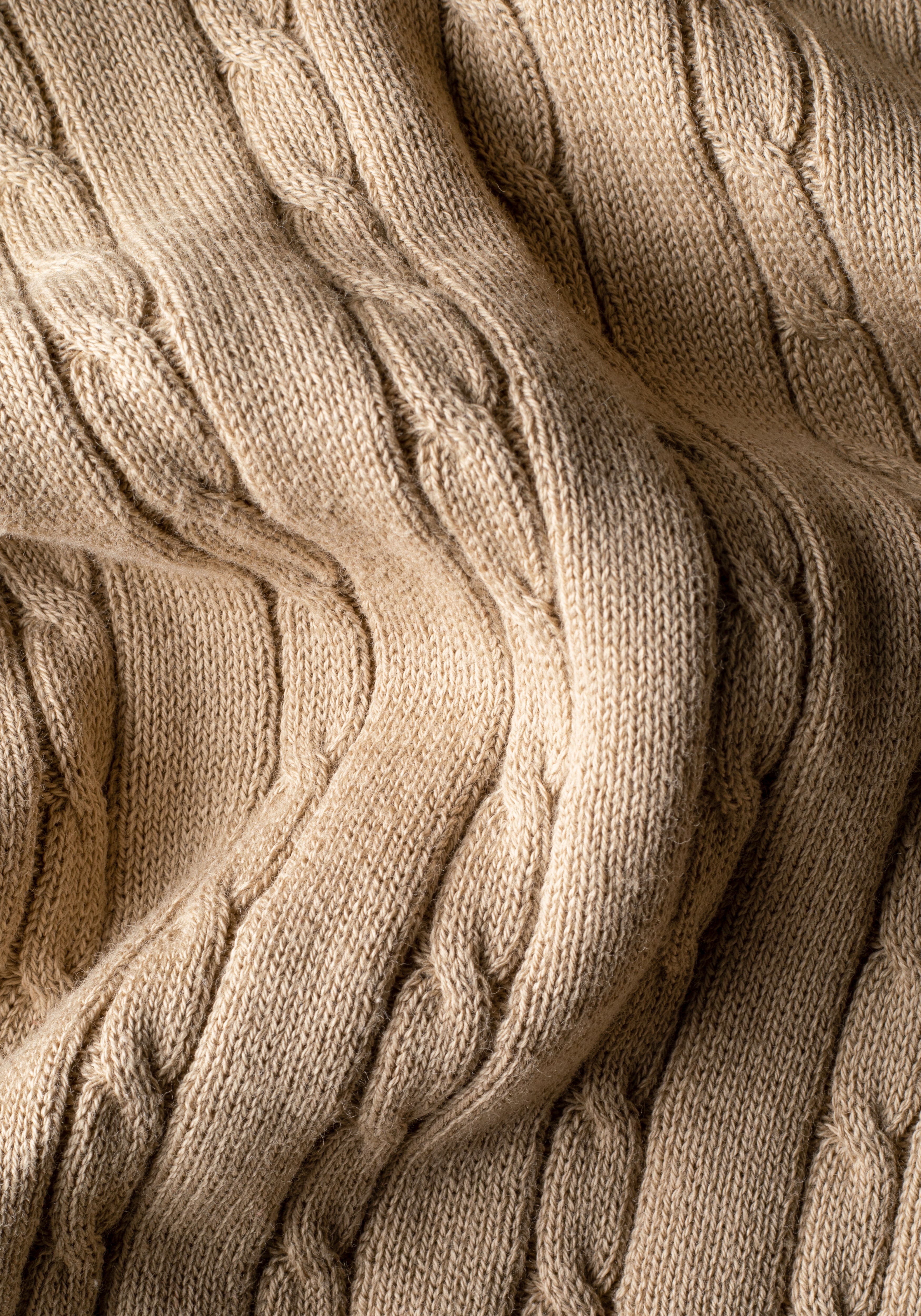 Maple Beige Braided Pullover