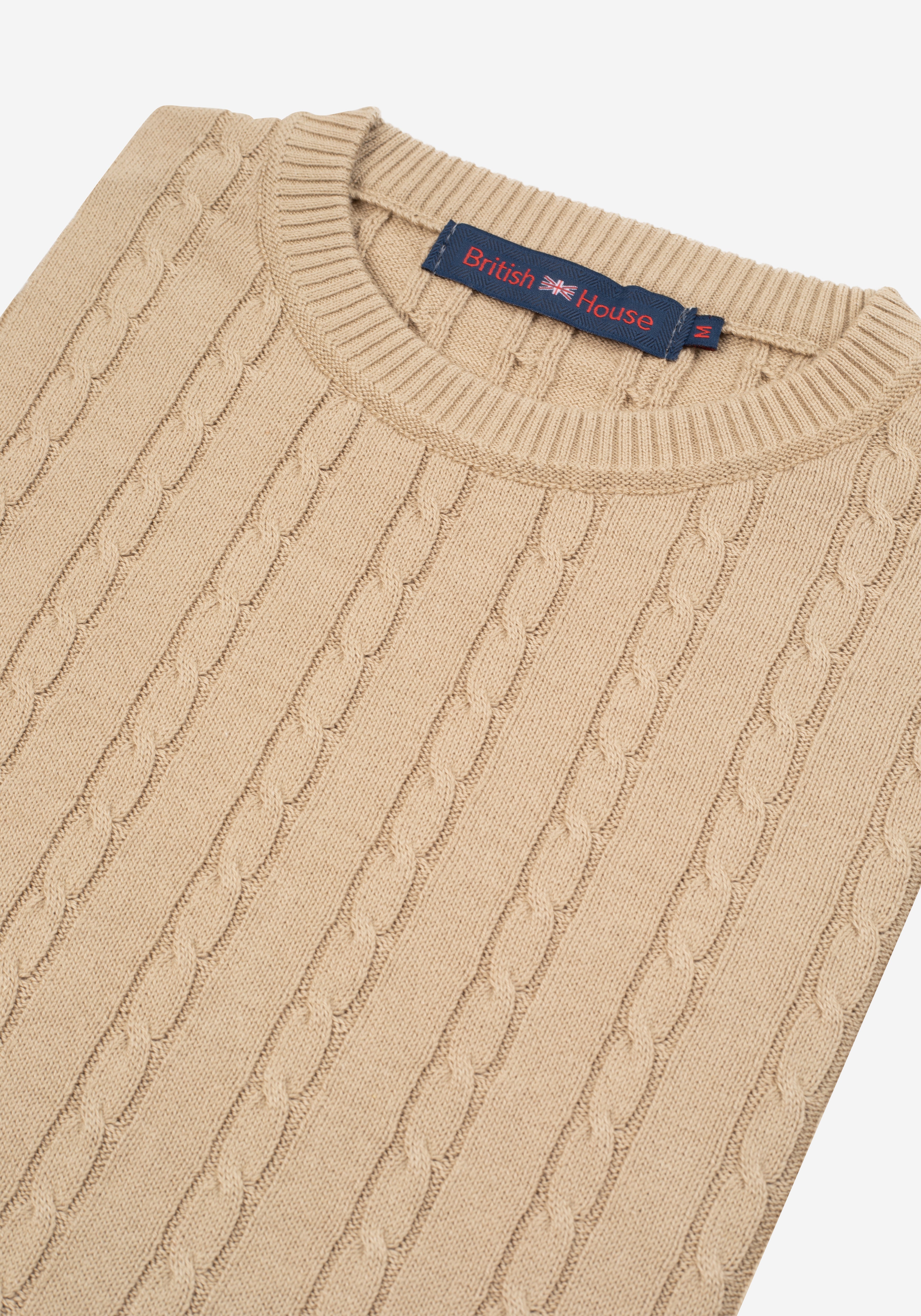 Maple Beige Braided Pullover