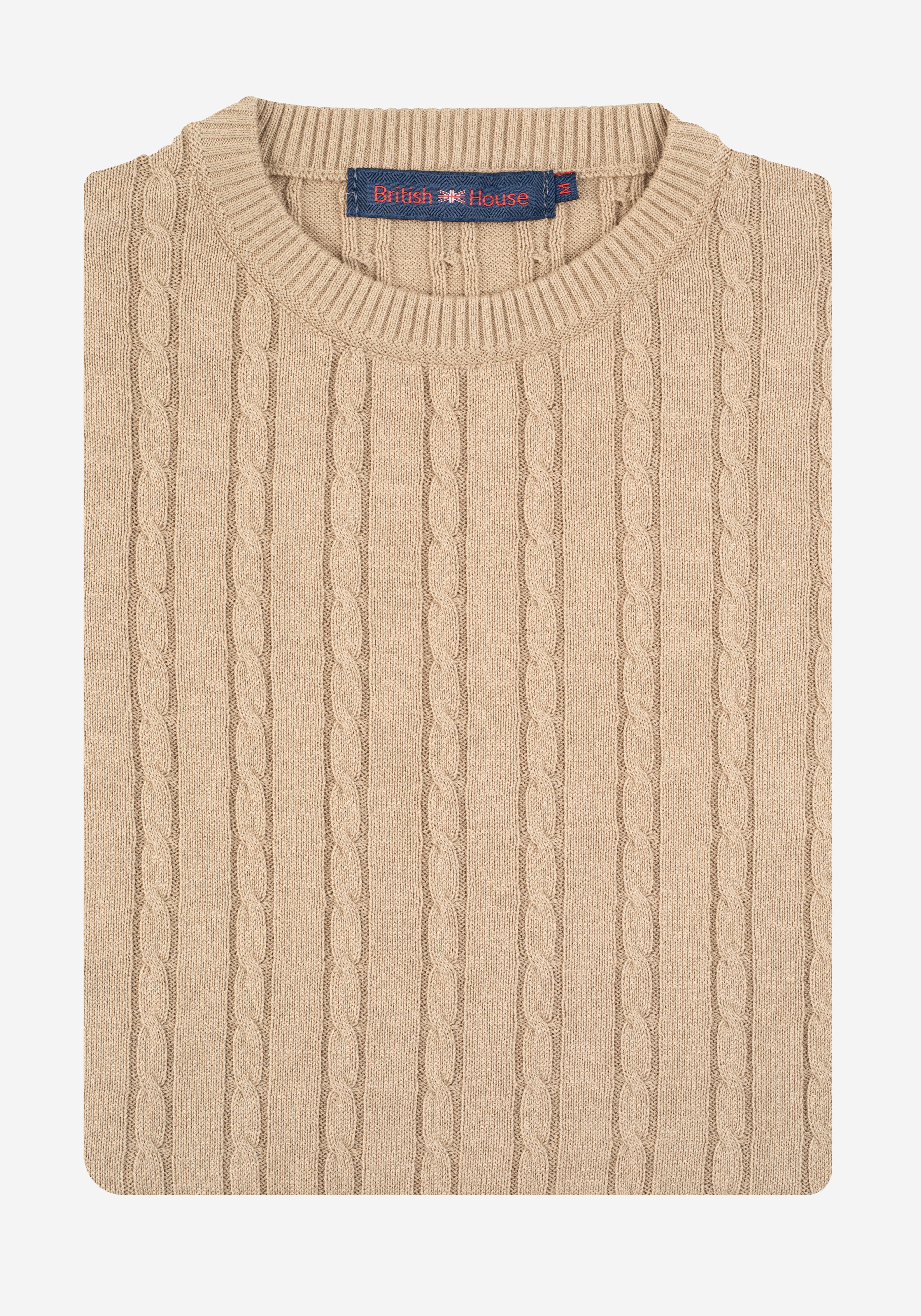 Maple Beige Braided Pullover