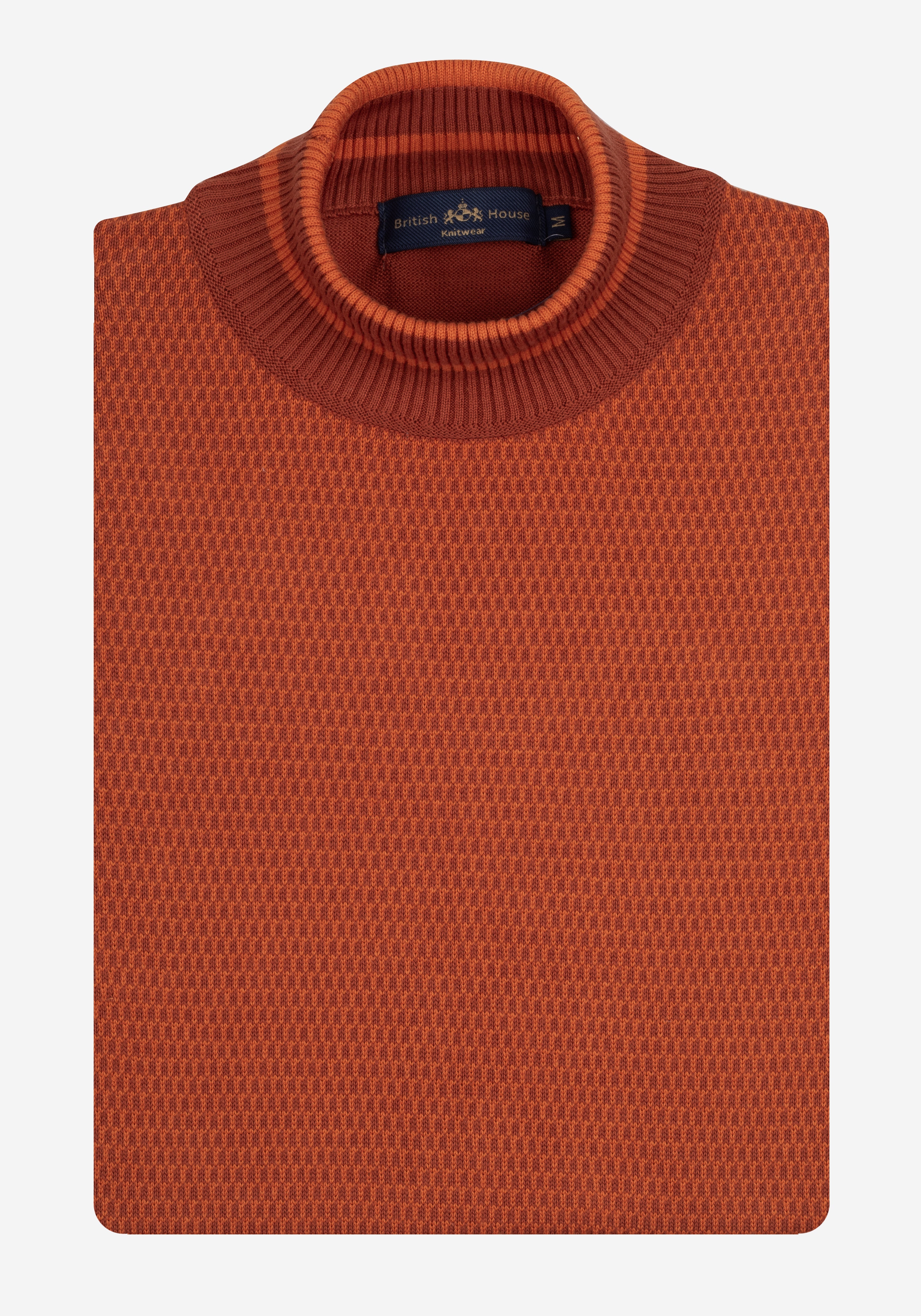 Clay Orange Turtle Neck Pullover