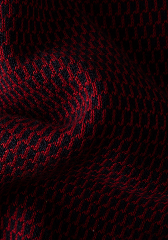 Velvet Red Turtle Neck Pullover