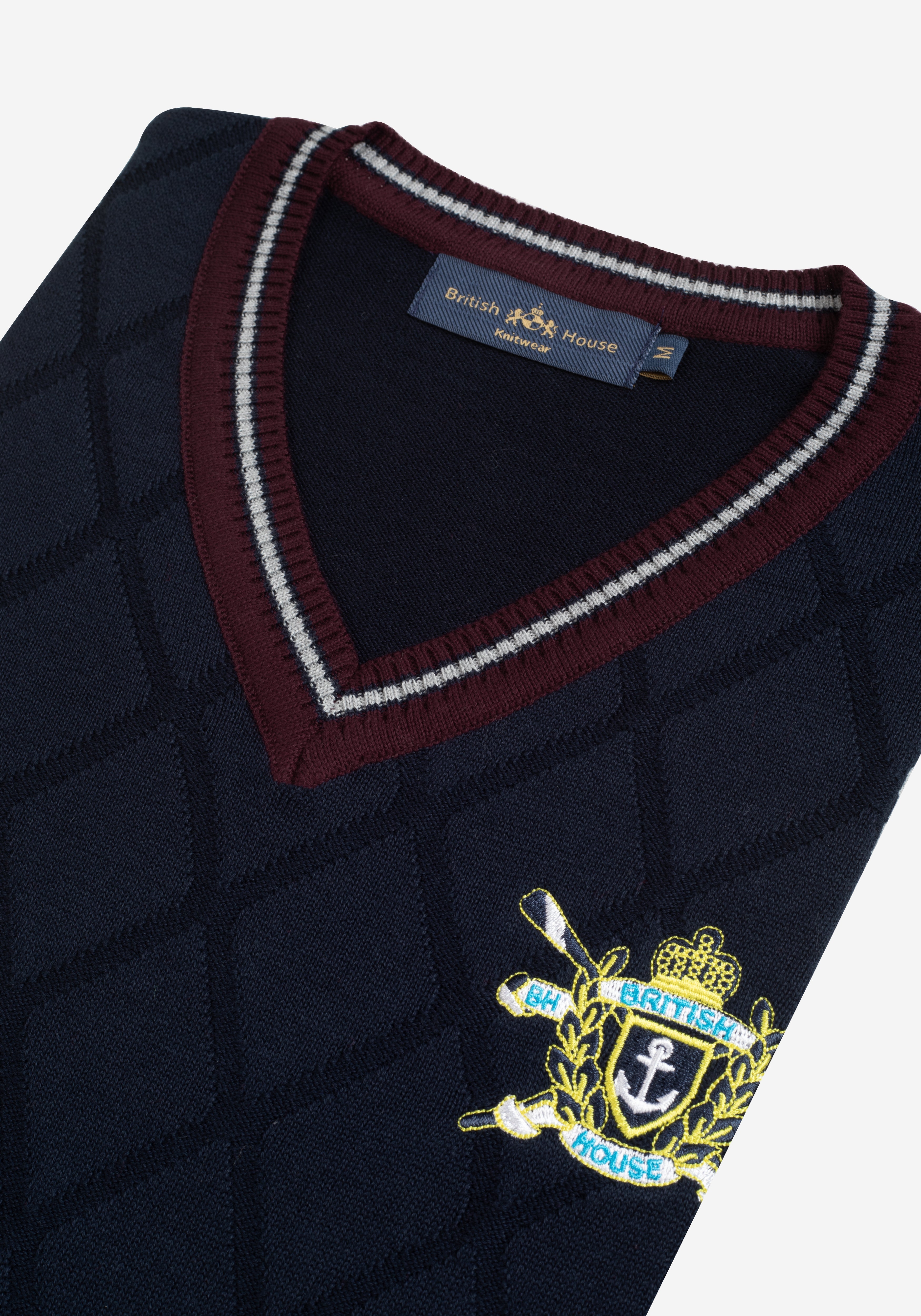 Imperial Navy Rhombus V-Neck Pullover