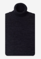 Admiral Navy Turtle Neck Melange Pullover