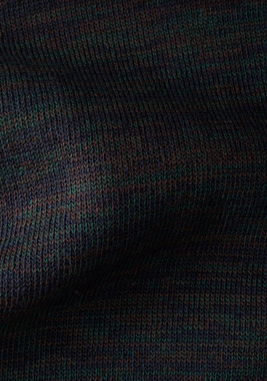 Midnight Olive Turtle Neck Melange Pullover
