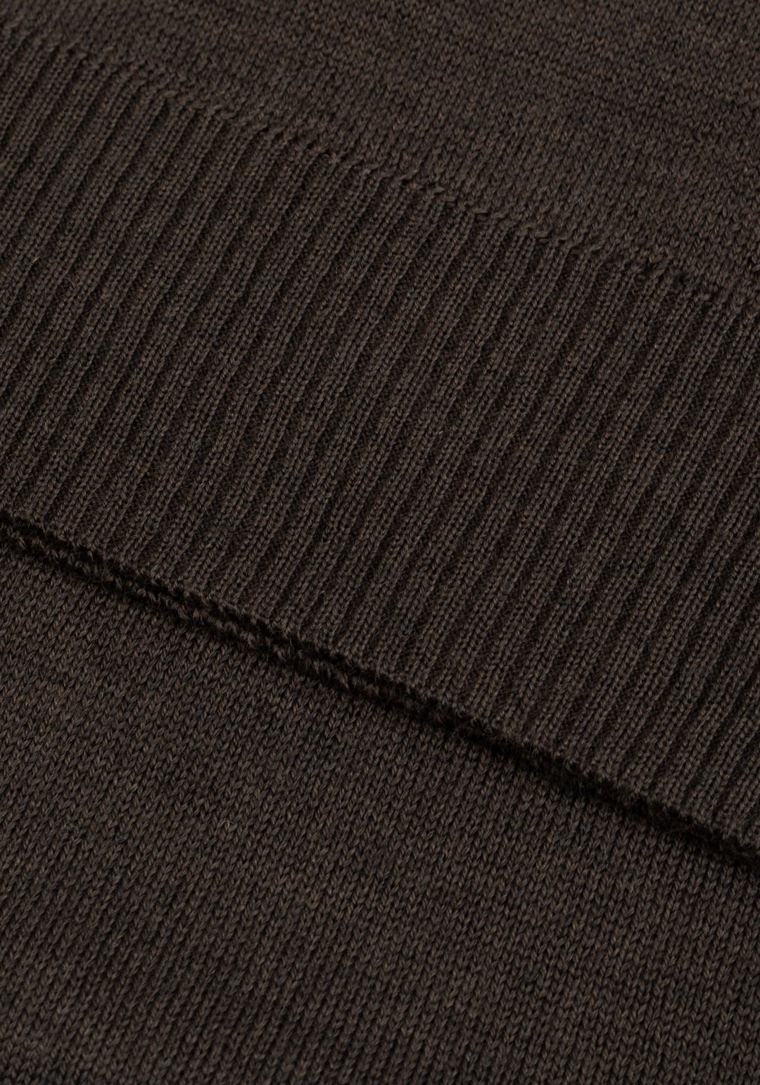 Moss Brown Italian Merino Wool Pullover