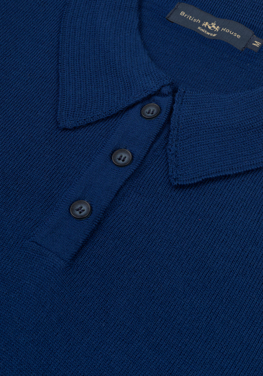 Imperial Blue Italian Merino Wool Pullover
