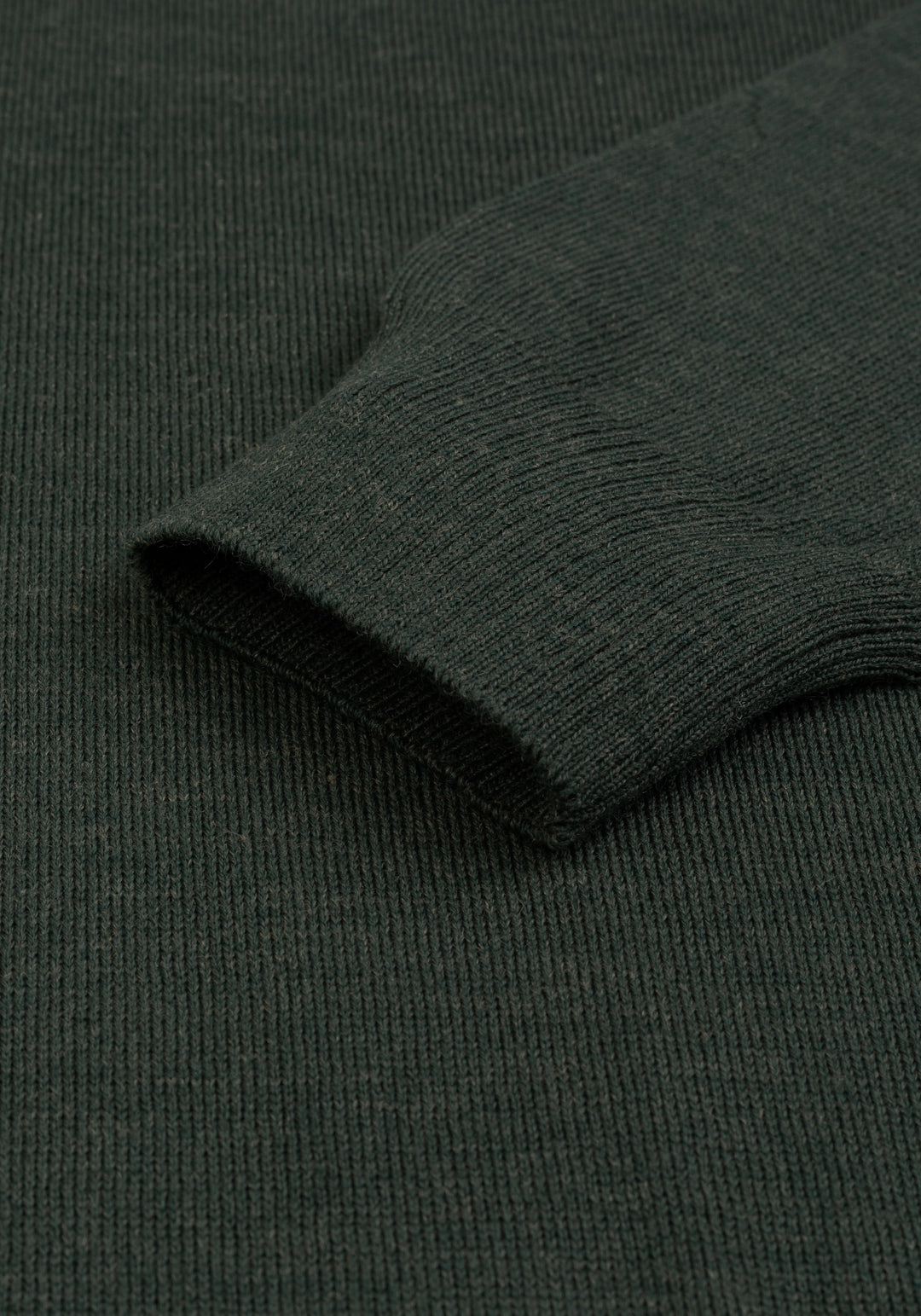 Rustic Green Italian Merino Wool Pullover
