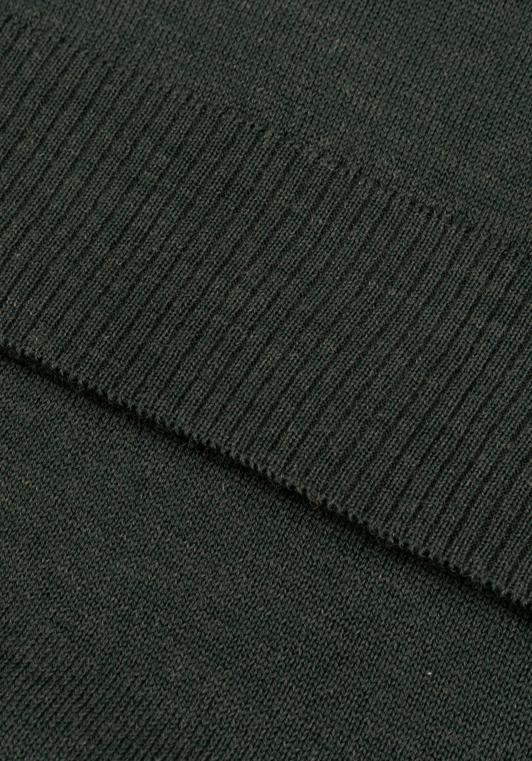 Rustic Green Italian Merino Wool Pullover