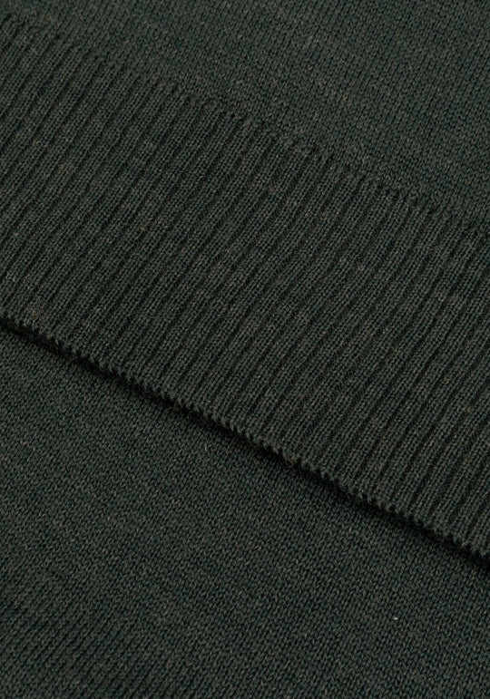 Rustic Green Italian Merino Wool Pullover