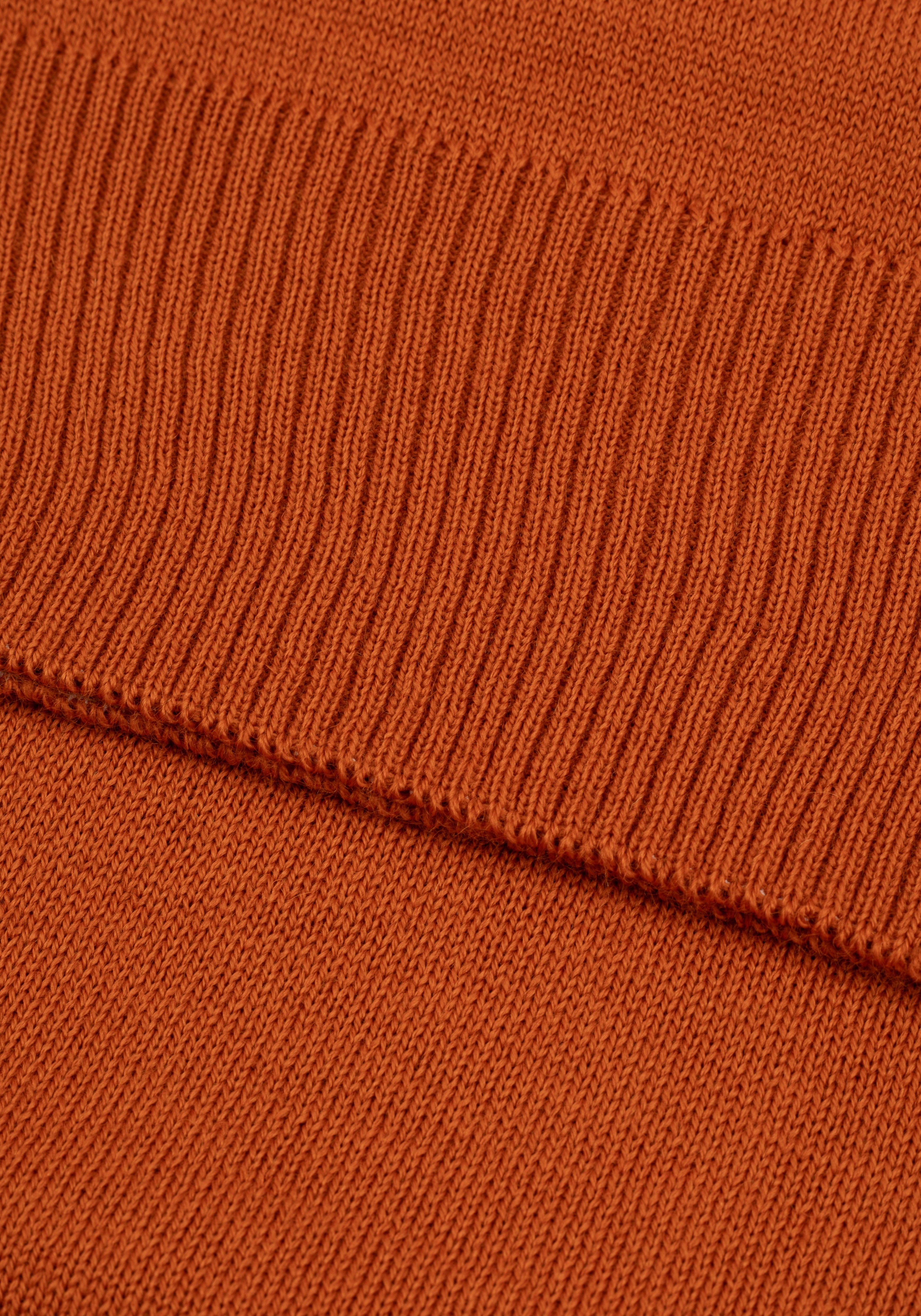 Canyon Orange Italian Merino Wool Pullover