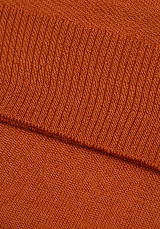 Canyon Orange Italian Merino Wool Pullover