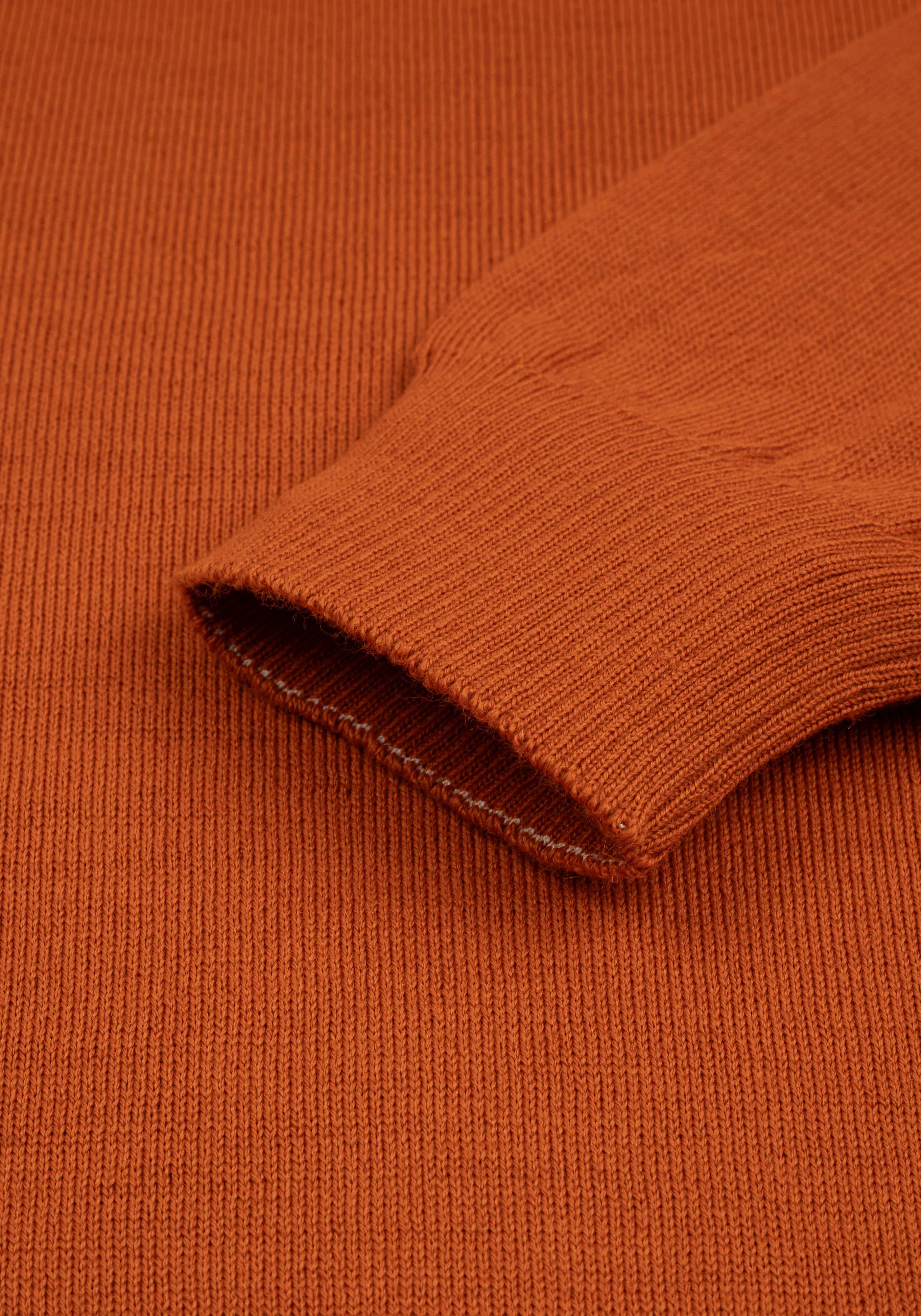 Canyon Orange Italian Merino Wool Pullover