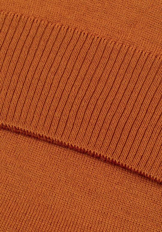 Maple Orange Italian Merino Wool Pullover