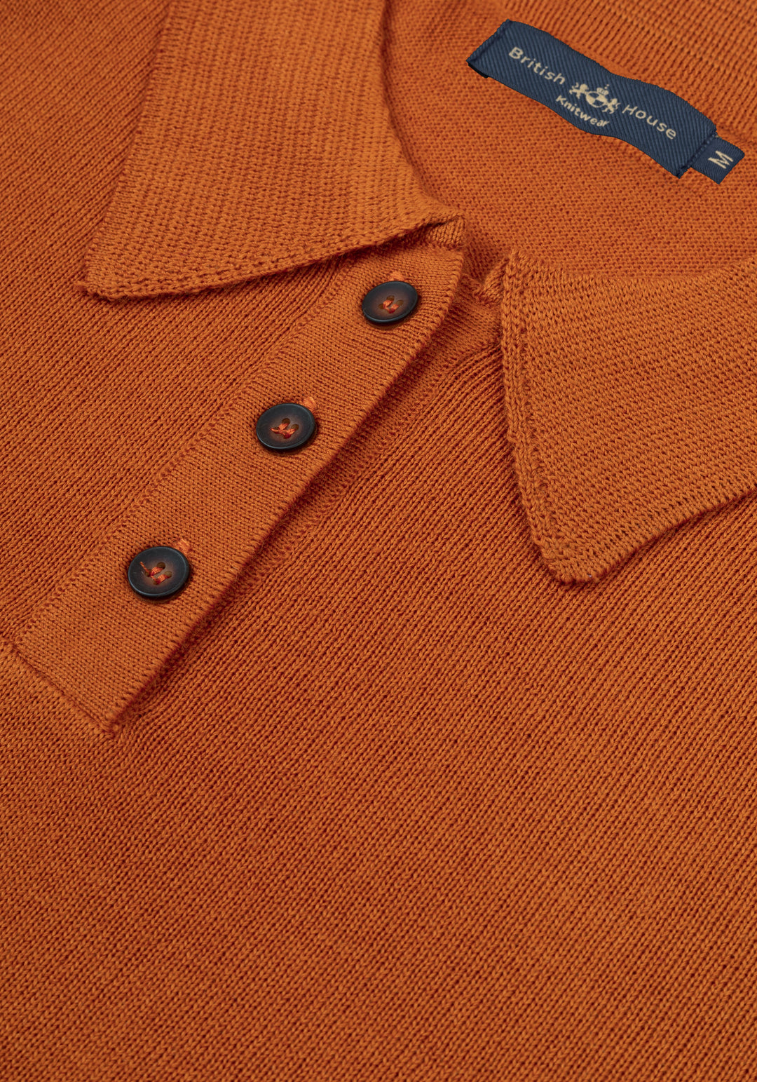 Maple Orange Italian Merino Wool Pullover