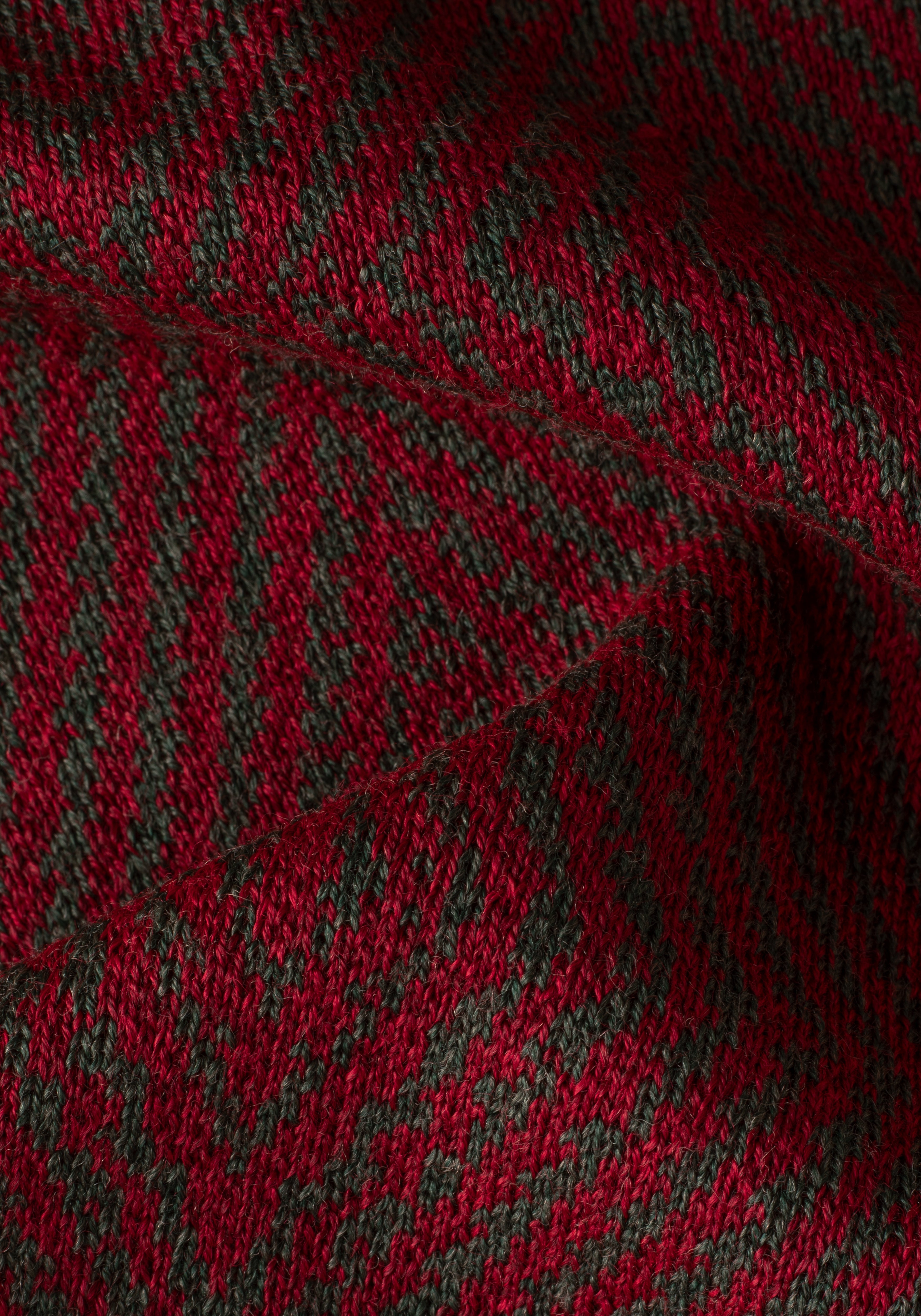 Ruby Red Italian Merino Wool Pullover