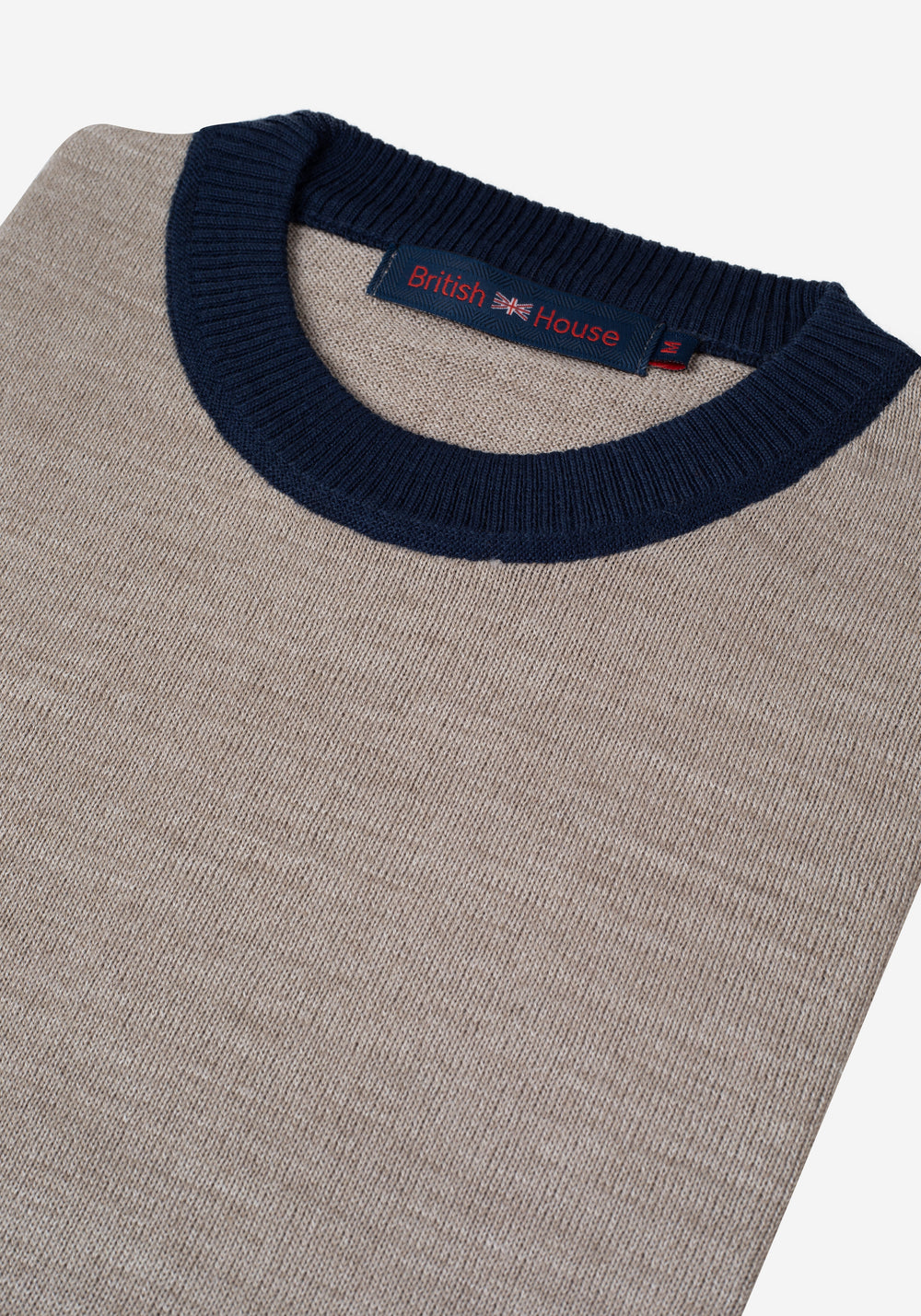 Dusk Beige Italian Merino Wool Pullover