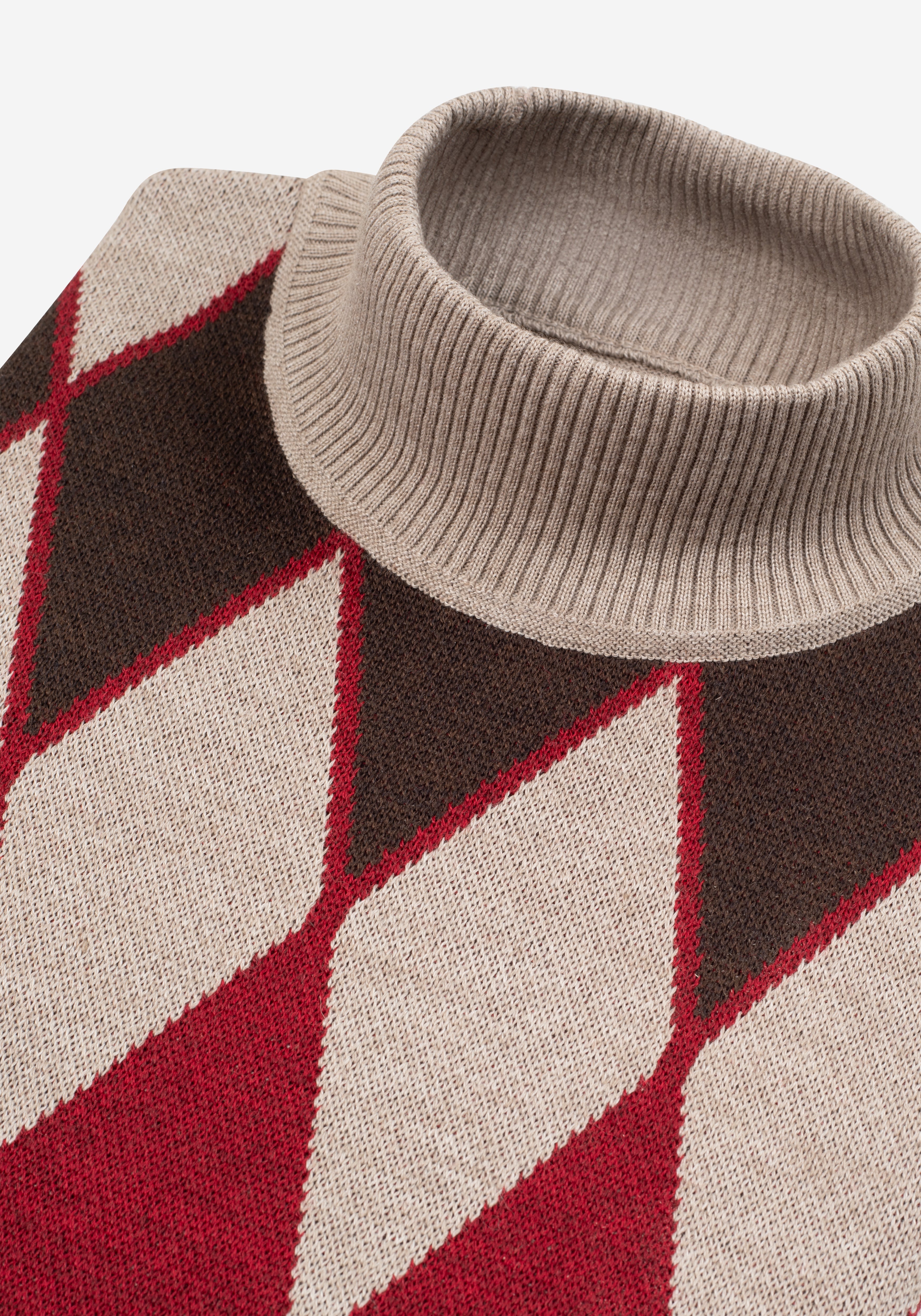 Fawn Beige Italian Merino Wool Pullover