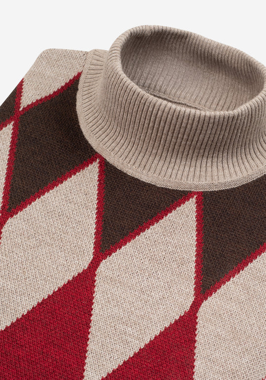 Fawn Beige Italian Merino Wool Pullover