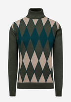 Verdant Olive Italian Merino Wool Pullover