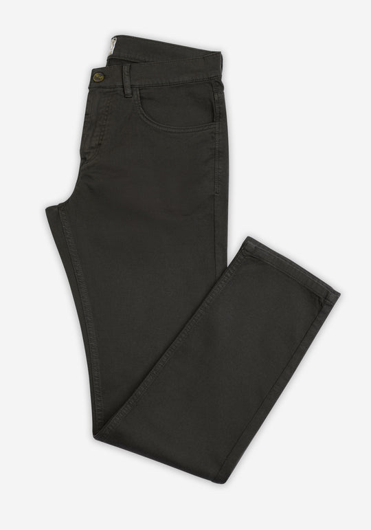Muted Olive Piqué Gabardine