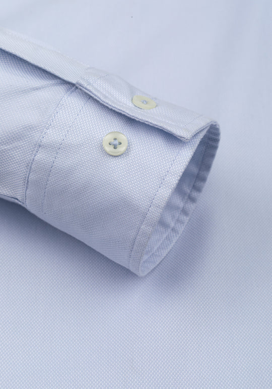 Ice Blue Washed Oxford Shirt