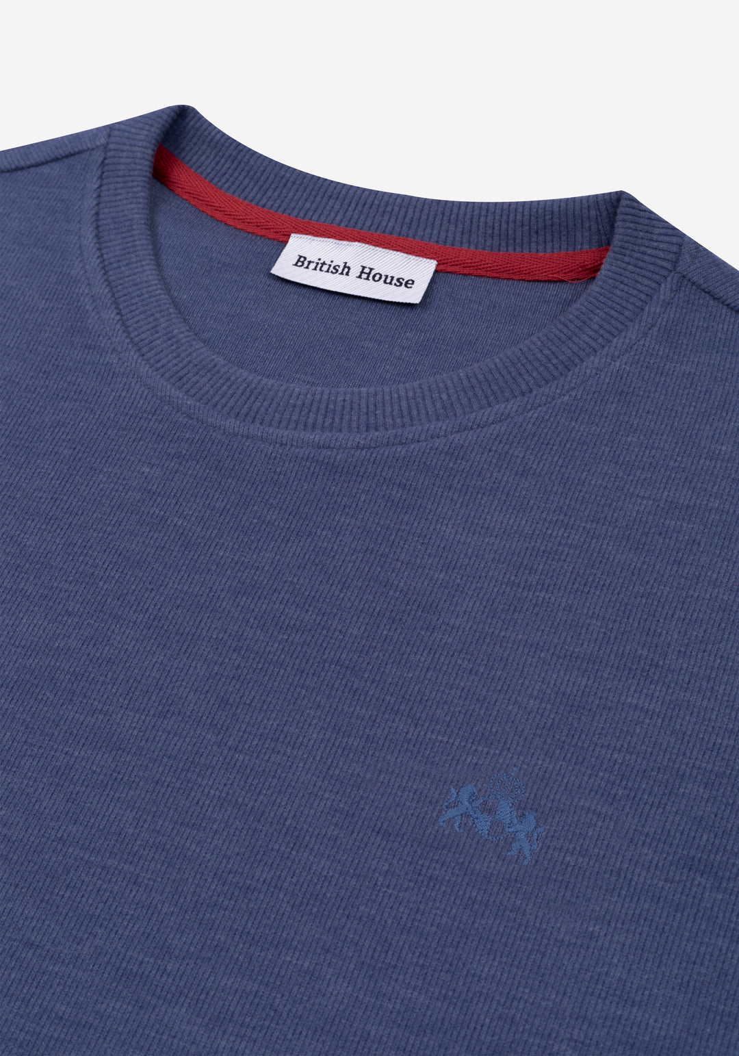 Slate Blue Cotton Sweatshirt