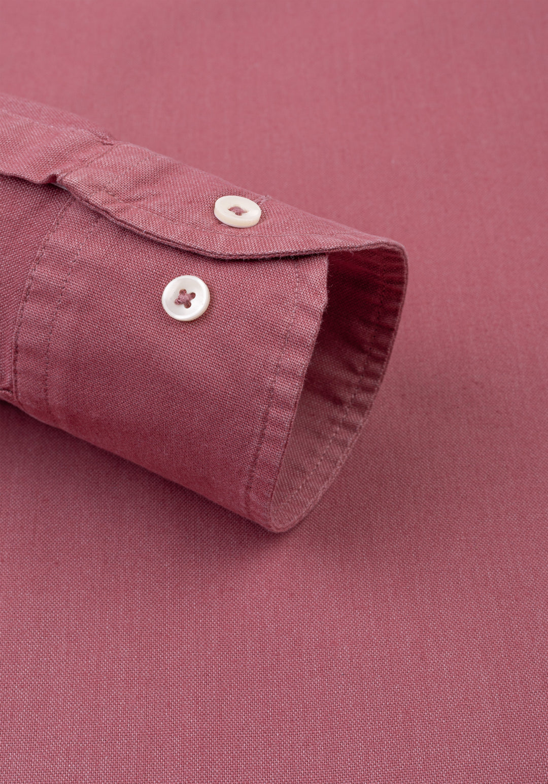 Rosewood Red Piece-Dyed Shirt